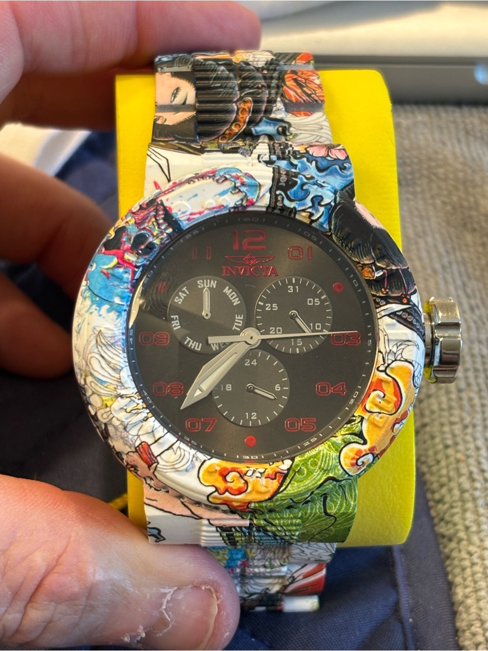 Invicta Men's Multicolor Patterned Chronograph Watch
